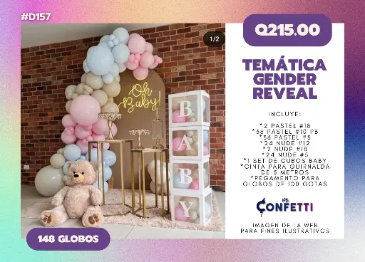 Set de Guirnalda Gender Reveal #D157