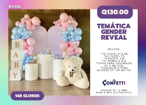 Set de Guirnalda Gender Reveal #D158