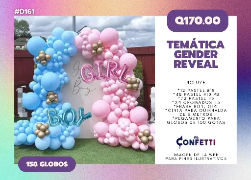 Set de Guirnalda Gender Reveal #D161