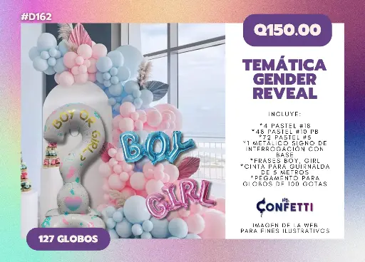 Set de Guirnalda Gender Reveal #D162