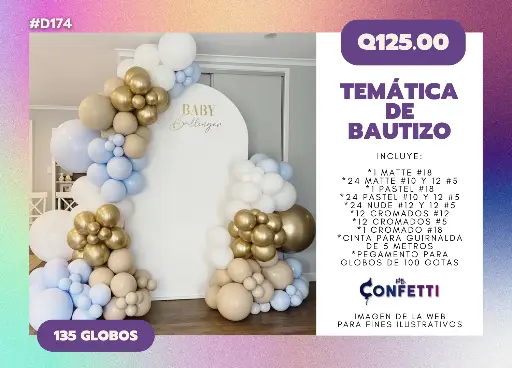 Set de Guirnalda Bautizo #D174