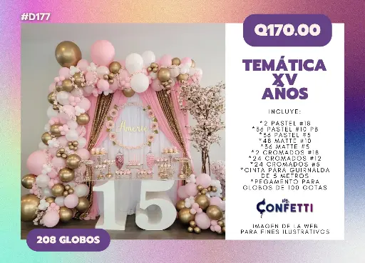 Set de Guirnalda XV Años #D177