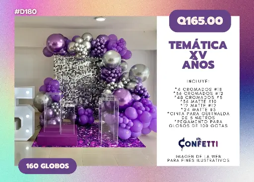 Set de Guirnalda XV Años #D180