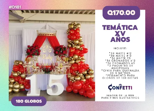 Set de Guirnalda XV Años #D181
