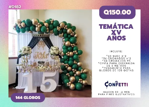 Set de Guirnalda XV Años #D182