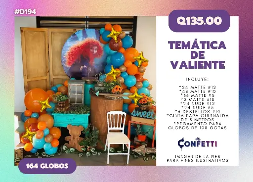 Set de Guirnalda Valiente #D194