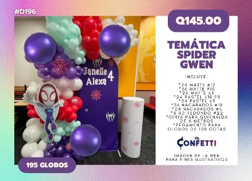 Set de Guirnalda Spider Gewn #D196