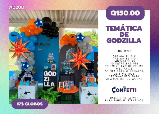 Set de Guirnalda Godzilla #D208
