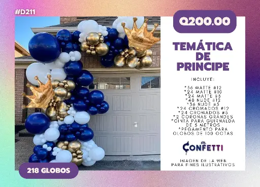 Set de Guirnalda Principe #D211