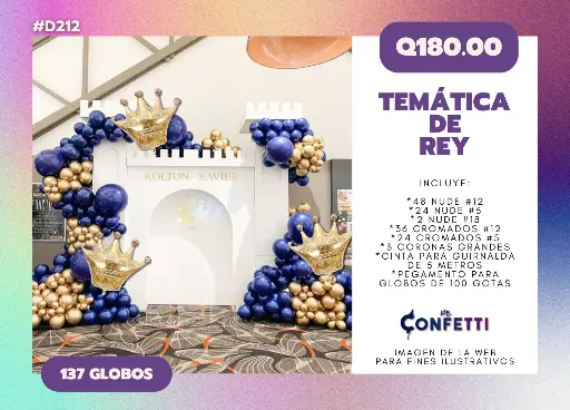 Set de Guirnalda Rey #D212