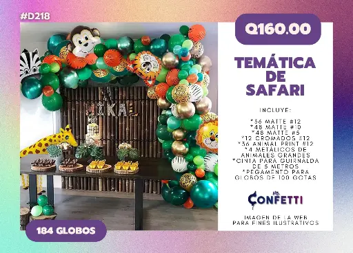 Set de Guirnalda Safari #D218