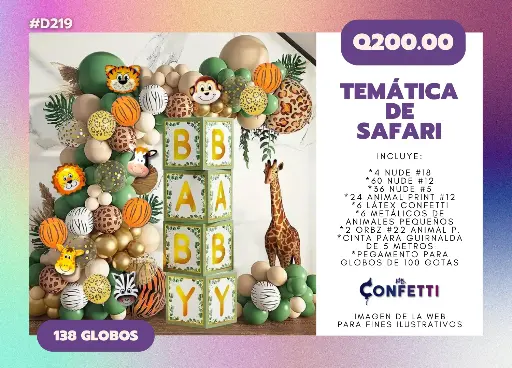 Set de Guirnalda Safari #D219