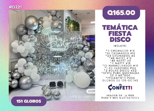 Set de Guirnalda Fiest Disco #D221