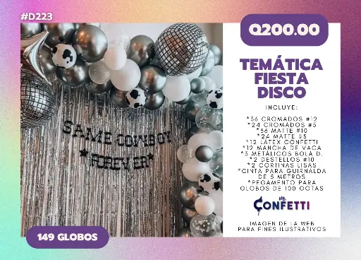 Set de Guirnalda Fiesta Disco #D223