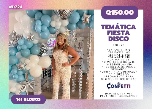 Set de Guirnalda Fiesta Disco #D224