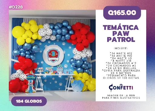 Set de Guirnalda Paw Patrol #D228