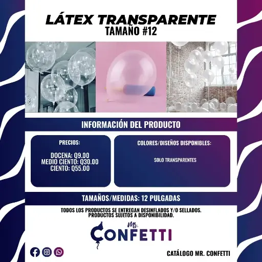 Látex Transparentes #12