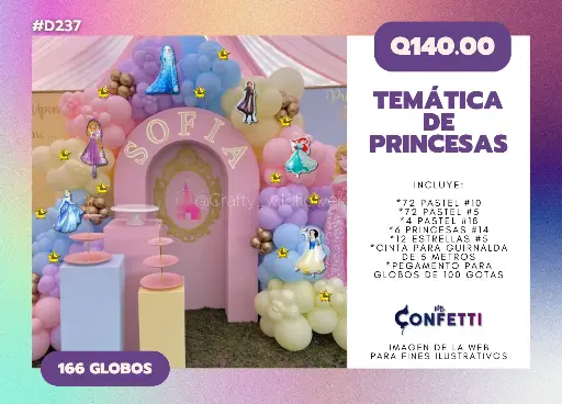 Set de Guirnalda Princesas #D237