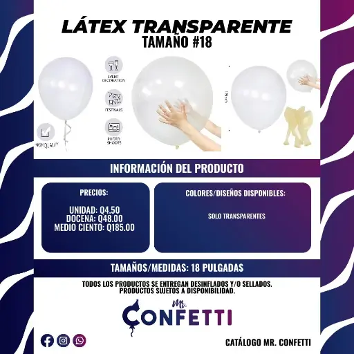 Látex Transparentes #18