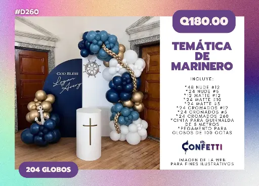 Set de Guirnalda Marinero #D260