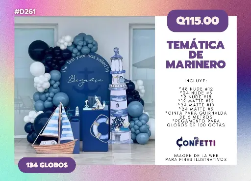 Set de Guirnalda Marinero #D261