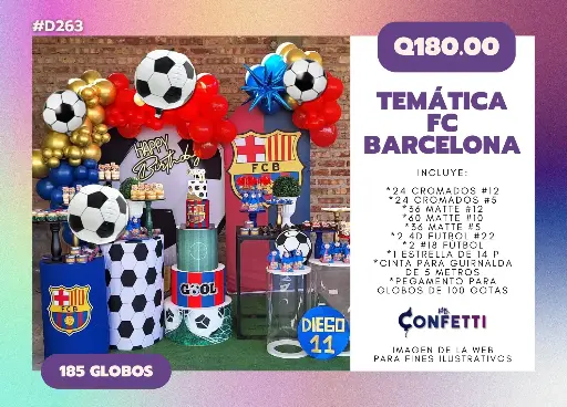 Set de Guirnalda Fútbol FC Barcelona #D263