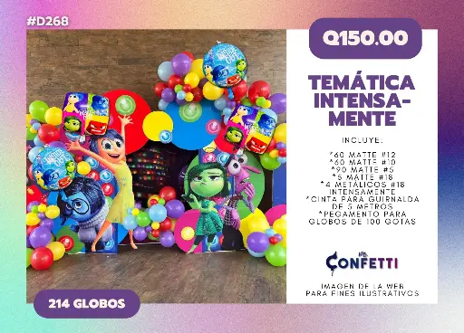 Set de Guirnalda Intensamente #D268