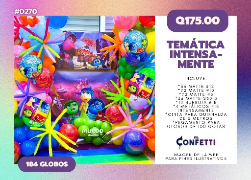 Set de Guirnalda Intensamente #D270