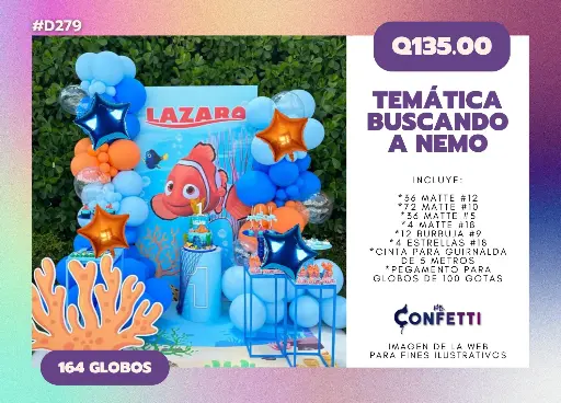Set de Guirnalda Buscando a Nemo #D279