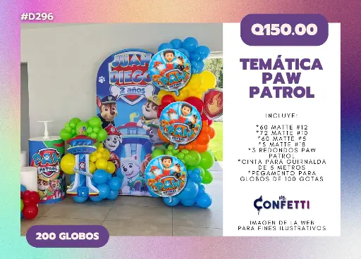 Set de Guirnalda Paw Patrol #D296