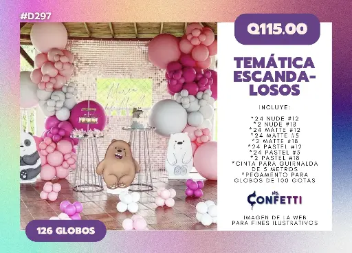 Set de Guirnalda Osos Escandalosos #D297