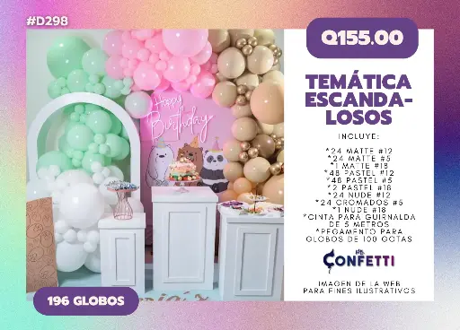 Set de Guirnalda Osos Escandalosos #D298