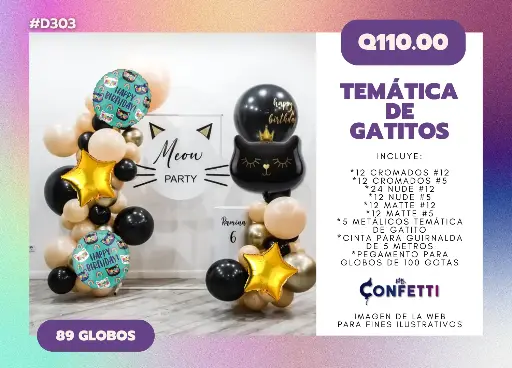 Set de Guirnalda Gatitos #D303