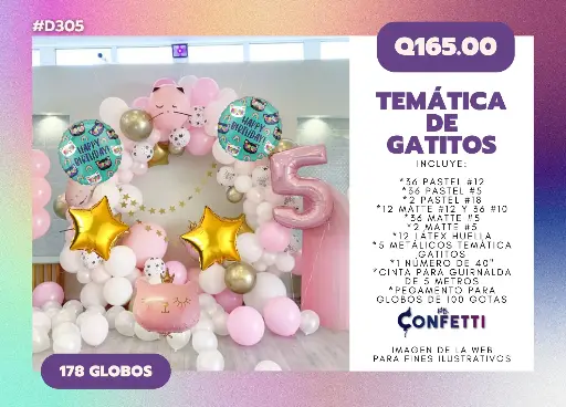 Set de Guirnalda Gatitos #D305