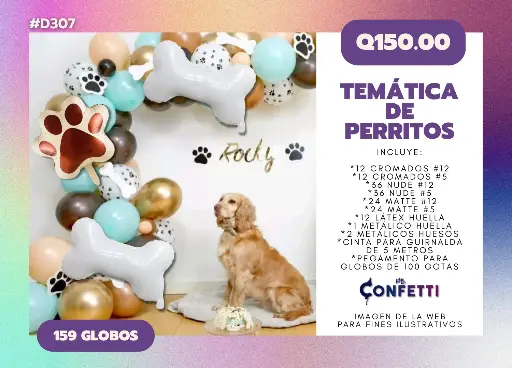 Set de Guirnalda Perritos #D307