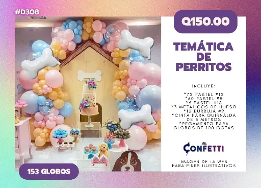 Set de Guirnalda Perritos #D308