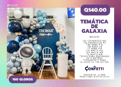 Set de Guirnalda Galaxia #D320