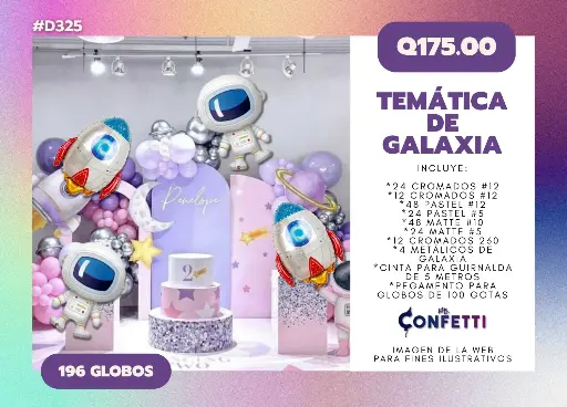 Set de Guirnalda Galaxia #D325