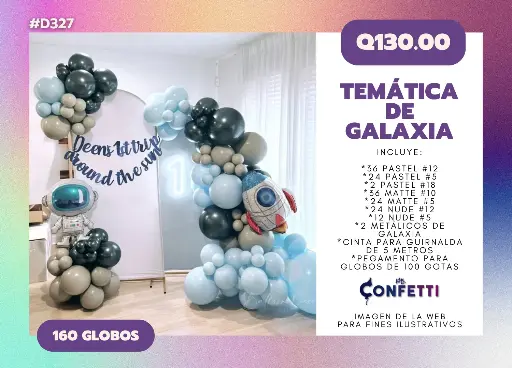 Set de Guirnalda Galaxia #D327