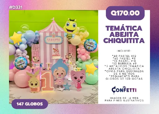 Set de Guirnalda Abejita Chiquitita #D331