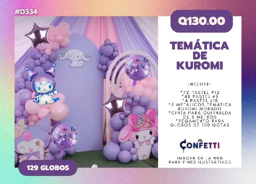 Set de Guirnalda Kuromi #D334