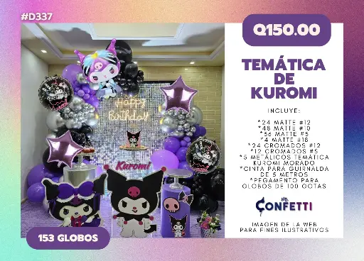 Set de Guirnalda Kuromi #D337