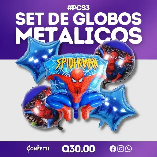 Set de 5 PCS Spiderman #PCS3