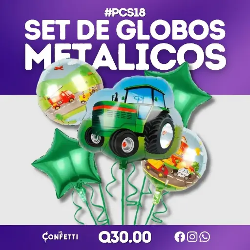 Set de 5 PCS Tractor #PCS18
