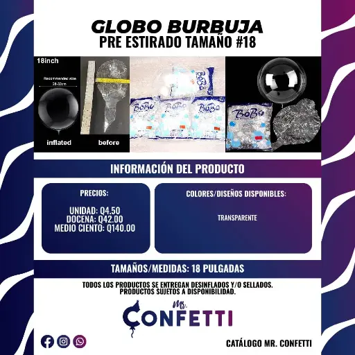Burbuja #18 Pre-Estirado