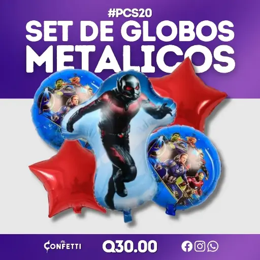 Set de 5 PCS Ant Man #PCS20