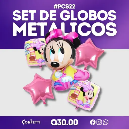Set de 5 PCS Baby Minnie Mouse #PCS22