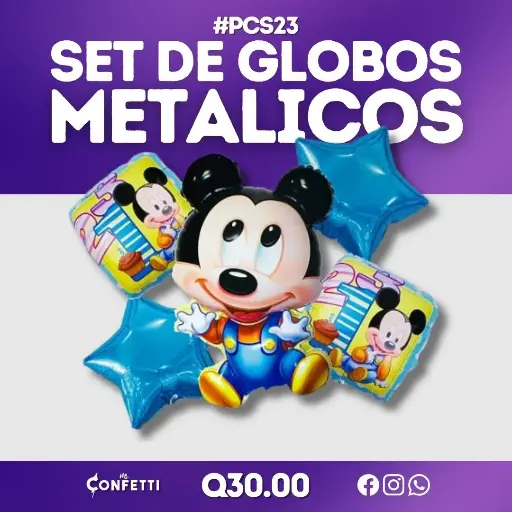Set de 5 PCS Baby Mickey Mouse #PCS23