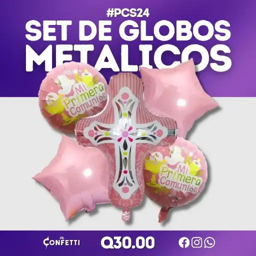 Set de 5 PCS Cruz Mi Primera Comunión #PCS24