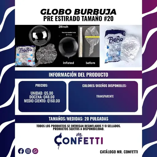 Burbuja #20 Pre-Estirado